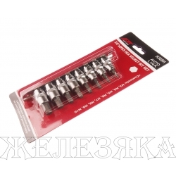 Набор бит-головок 3/8" HEX H3-H10 8 предметов JTC