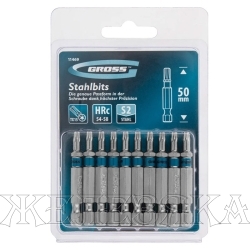 Набор бит TORX 15х50, сталь S2, 10 шт.// Gross