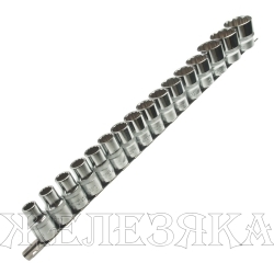 Набор головок 16 пр.1/2" 10-32мм 12-гр. на планке JTC