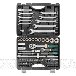 Набор инструмента RF-4821-5: 1/2" & 1/4"DR 6-гранный 82пр. ROCKFORCE /1/3