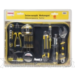 Набор инструмента WMC-2061: 61пр. в сумке WMC TOOLS /1/10