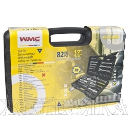 Набор инструмента WMC-4821-5EURO: 1/4'', 1/2'' 82пр. WMC TOOLS /1/4