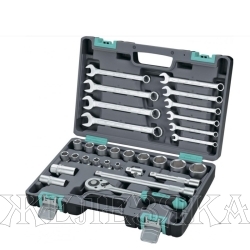 Набор инструментов, 1/2", CrV, пластиковый кейс 31 предм.// Stels
