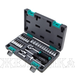 Набор инструментов, 1/4", CrV, пластиковый кейс 29 предм.// Stels