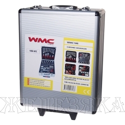 Набор инструментов бытовой 186 пр., чемодан-тележка WMC TOOLS