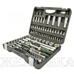 Набор торцевых головок и вставок  RF-4941-5: 1/2" & 1/4"DR 6-гранных 94пр. ROCKFORCE /1/3