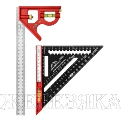 Набор угольников столярных 2 пр. VERTEXTOOLS