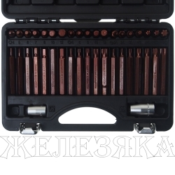 Набор вставок RF-4401D: 1/2"&1/4"&3/8"DR TORX 40пр. с держателями  PREMIUM ROCKFORCE /1/2