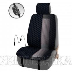 Накидка на сиденье с обогревом PSV FERVOR 2 режима т.серая 1 шт
