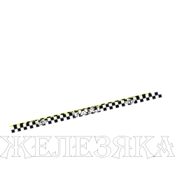 Наклейка магнитнаяТАКСИ 4x100см 2шт бел+черн