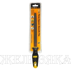 Напильник трехгранный L=150мм № 2 с пластиковой ручкой, блистер NIKONA