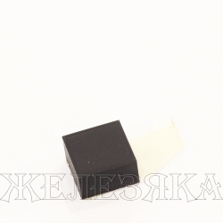 Ножка приборная 11.0х11.0х6.0мм квадратная самоклеящаяся черная резина