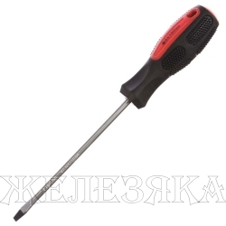 Отвертка Anti-Slip, SL4,0 х 100 мм, CrV, двухкомп. рукоятка// Matrix