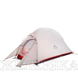 Палатка Сloud up 1 NH18T010-T с ковриком серо-красная