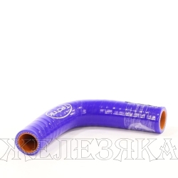 Патрубок системы охлаждения угловой 90° d20 100x100x20mm угловой силикон синий