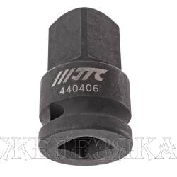 Переходник ключа F1/2"-M3/4" ударный JTC