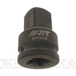 Переходник ключа F3/4"-M1" ударный JTC