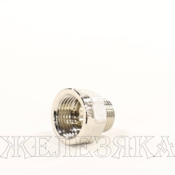 Переходник M3/4"-F3/4" никелированная латунь ПРОФИТТ