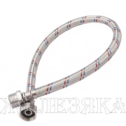 Подводка гибкая для воды M1/2"-F1/2" L=0.5м оплетка из нержавеющей стали VALTEC