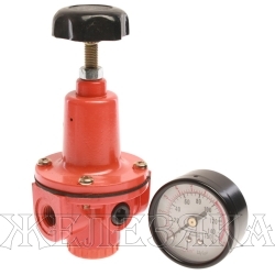Регулятор давления RF-1221 с индикатором 1/4" ROCKFORCE /1