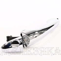 Ручка двери KIA Sportage 11-16 передней наружняя левая (хром) PATRON