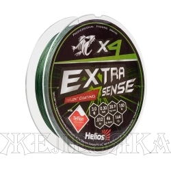 Шнур Extrasense X4 PE Green 150m 3.0/46LB 0.30mm (HS-ES-X4-3/46LB) Helios