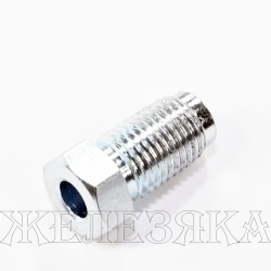 Штуцер тормозной трубки d=5мм 3/8"-24 UNF S=11 L=21.2 BRAKETUBE