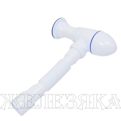 Сифон гофрированный для раковин и моек 1 1/2"x40мм с гофрой 40х40/50мм UNICORN