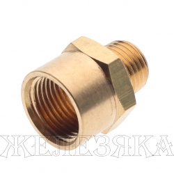 Соединитель резьбовой ER-MFE04/06:M1/4"x F3/8" ЭВРИКА /1/10