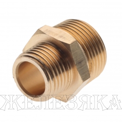 Соединитель резьбовой ER-MM12/08:наруж. резьба 3/4"x1/2" ЭВРИКА /1/10