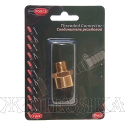 Соединитель RF-MFE04/06 резьбовой M1/4"x F3/8" в блистере ROCKFORCE /1