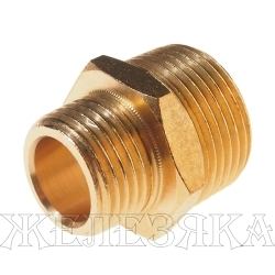 Соединитель RF-MM12/08 резьбовой наруж. резьба 3/4"x1/2" в блистере ROCKFORCE /1