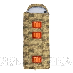 Спальный мешок с подогревом TRAVEL EXTREME HOT 300 (220х90) Stratex, КМФ (N-SB-S300-220x90-H) NISUS