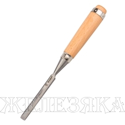 Стамеска-долото 12мм деревянная ручка из бука Классик ЗУБР