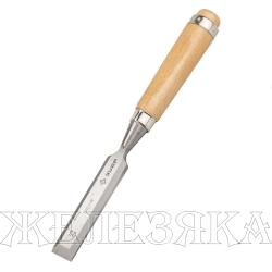 Стамеска-долото 25мм деревянная ручка из бука Классик ЗУБР