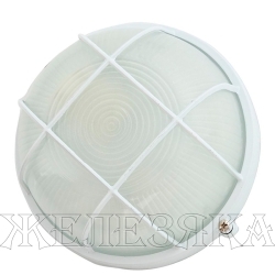 Светильник банный для ламп E27 max 100W круглый белый с решеткой NBL NAVIGATOR
