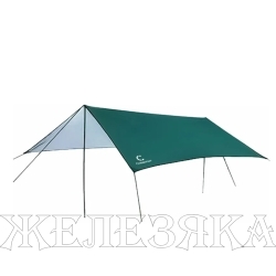 Тент туристический со стойками 4x6м