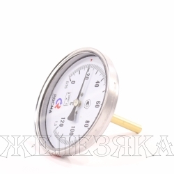 Термометр 0...120° 100мм тип A52.100.. G1/2 (сзади) шток 64мм