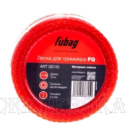 Триммерная леска FQ сечение витой квадрат_L 15 м * 2.4 мм