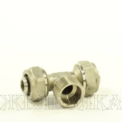 Тройник F3/4"-20х2мм для металлопластиковых труб GENERAL FITTINGS