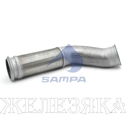 Труба приемная VOLVO FH с гофрой SAMPA