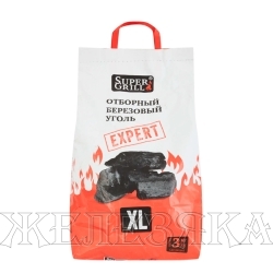 Уголь березовый SuperGrill XL 3кг