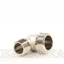 Уголок переходной M3/4"-M1/2" никелированная латунь VTR