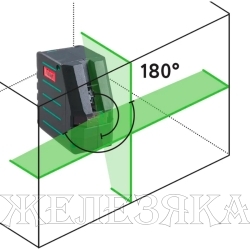 Уровень лазерный c зеленым лучом Crystal 20G VH