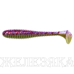 Виброхвост Catcher 3,55"/9 см Fio & Lime 5шт. (HS-2-014) Helios