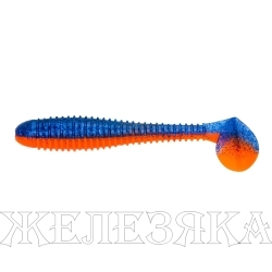 Виброхвост Catcher 3,55"/9 см Star Blue & Orange 5шт. (HS-2-044) Helios