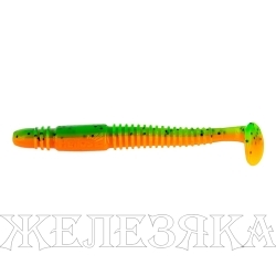 Виброхвост Minoga 3,75"/9.5 см Pepper Green & Orange 5шт. (HS-17-018) Helios