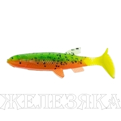 Виброхвост Nelma 3.15"/8 см Pepper Green & Orange LT 6шт. (HS-26-032) Helios