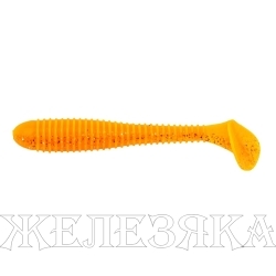 Виброхвост несъедоб. Catcher 2,75"/7 см Orange & Sparkles 100шт. (HS-1-022-N) Helios