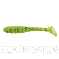 Виброхвост несъедоб. Catcher 3,55"/9 см Pepper Lime 100шт. (HS-2-009-N) Helios